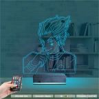 Elma Diyetisyen Temalı 3D Lamba - Masa Gece Lambası