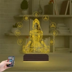 Yoga Yogacı Lotus 3D Lamba - Masa Gece Lambası