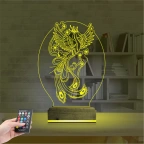 Anka Kuşu 3D Lamba - Masa Gece Lambası