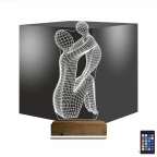Anne Bebek Minimalist 3D Lamba - Masa Gece Lambası