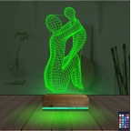 Anne Bebek Minimalist 3D Lamba - Masa Gece Lambası