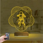Astronot Uzay 3D Lamba - Masa Gece Lambası