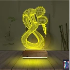 Minimalist Aşk Sevgili 3D Lamba - Masa Gece Lambası