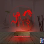 At Tasarım 3D Lamba - Masa Gece Lambası