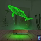 Balina 3D Lamba - Masa Gece Lambası