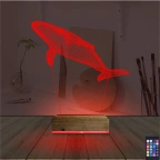Balina 3D Lamba - Masa Gece Lambası
