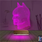 Batman Çizgi Karakter 3D Lamba - Masa Gece Lambası