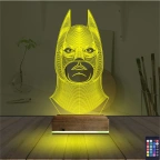 Batman Çizgi Karakter 3D Lamba - Masa Gece Lambası