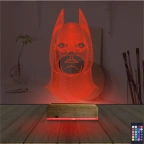 Batman Çizgi Karakter 3D Lamba - Masa Gece Lambası