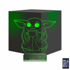 Bebek Yoda 3D Lamba - Masa Gece Lambası