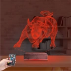 Boğa Burcu 3D Lamba - Masa Gece Lambası