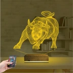 Boğa Burcu 3D Lamba - Masa Gece Lambası