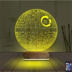 Death Star Ölüm Yıldızı 3D Lamba - Masa Gece Lambası