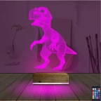 Dinozor 3D Lamba - Masa Gece Lambası