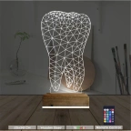 Diş 3D Lamba - Masa Gece Lambası