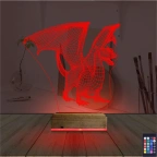 Ejderha 3D Lamba - Masa Gece Lambası