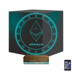 Crypto Ethereum Coin 3D Lamba - Masa Gece Lambası