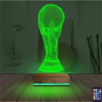 Futbol Fifa Kupası 3D Lamba - Masa Gece Lambası