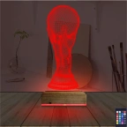 Futbol Fifa Kupası 3D Lamba - Masa Gece Lambası