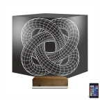 Geometrik Dekoratif 3D Lamba - Masa Gece Lambası