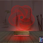 Geometrik Dekoratif 3D Lamba - Masa Gece Lambası
