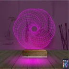 Geometrik Dekoratif 3D Lamba - Masa Gece Lambası