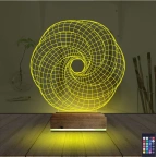 Geometrik Dekoratif 3D Lamba - Masa Gece Lambası