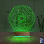 Geometrik Dekoratif 3D Lamba - Masa Gece Lambası