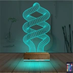 Geometrik Dekoratif 3D Lamba - Masa Gece Lambası