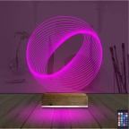 Geometrik Dekoratif 3D Lamba - Masa Gece Lambası