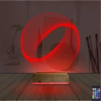Geometrik Dekoratif 3D Lamba - Masa Gece Lambası