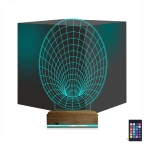 Geometrik Dekoratif 3D Lamba - Masa Gece Lambası