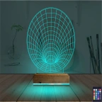 Geometrik Dekoratif 3D Lamba - Masa Gece Lambası