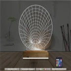 Geometrik Dekoratif 3D Lamba - Masa Gece Lambası