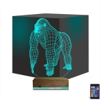 Goril Gorilla 3D Lamba - Masa Gece Lambası