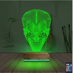 Joker Face 3D Lamba - Masa Gece Lambası