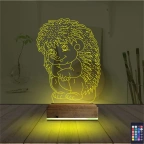 Kirpi 3D Lamba - Masa Gece Lambası