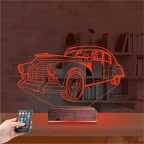 Klasik Araba 3D Lamba - Masa Gece Lambası