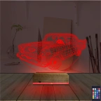 Klasik Araba 3D Lamba - Masa Gece Lambası