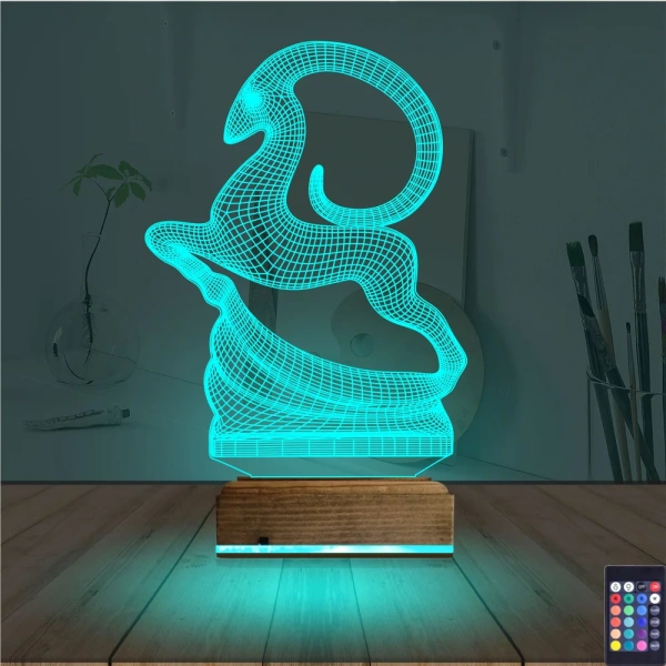 Koç Burç 3D Lamba - Masa Gece Lambası