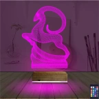 Koç Burç 3D Lamba - Masa Gece Lambası