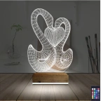 Kuğu 3D Lamba - Masa Gece Lambası