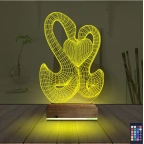 Kuğu 3D Lamba - Masa Gece Lambası