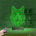 Kurt 3D Lamba - Masa Gece Lambası