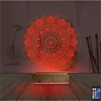 Mandala 3D Lamba - Masa Gece Lambası