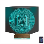 Crypto Mina Coin 3D Lamba - Masa Gece Lambası