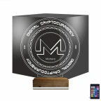 Crypto Monero Coin 3D Lamba - Masa Gece Lambası
