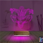Örümcek Adam Spider Man 3D Lamba - Masa Gece Lambası