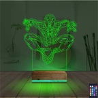 Örümcek Adam Spider Man 3D Lamba - Masa Gece Lambası