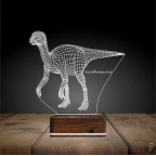 Dinozor Lesothosaurus 3D Lamba - Masa Gece Lambası